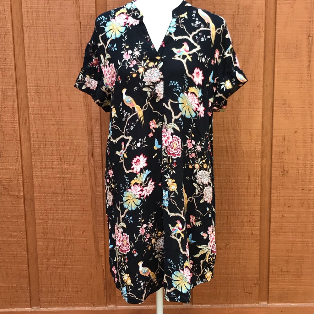 GP&J Baker for H&M Floral Bird Nature Print Dress - Picture 2 of 6